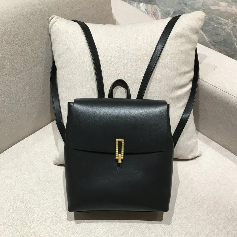 

Backpack Women's Bag Trendy Retro Wild Cowhide Leather Western Style British Style Backpack 2021 New Fashion Back Pack