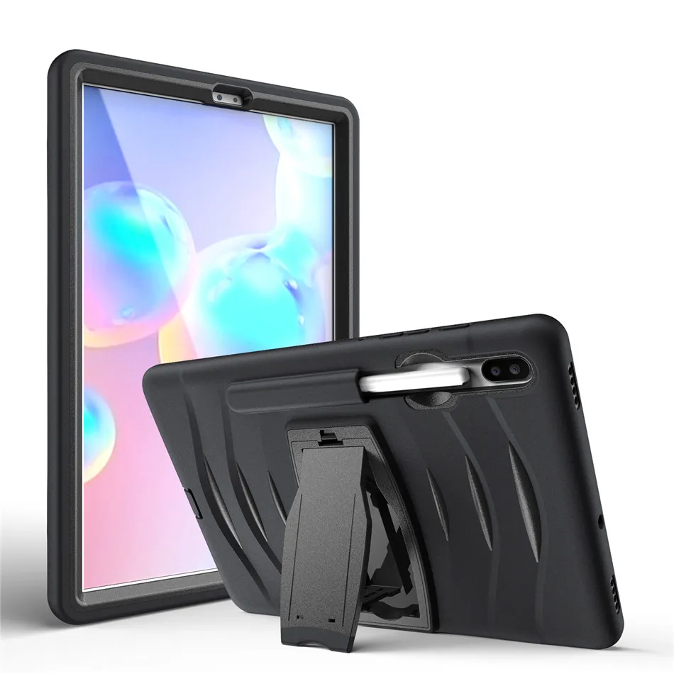Tab S6 10 5 2019 чехол военный сверхпрочный корпус прочная подставка для samsung SM T860 T865 +