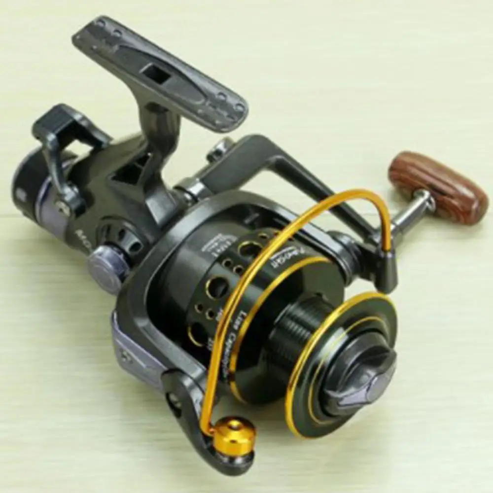 3000 4000 5000 Рыболовная катушка с двойным тормозом сверхпрочная для ловли карпа