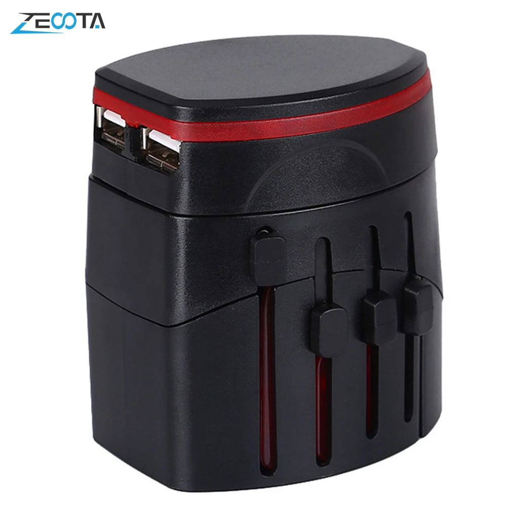 Переходник для путешествий Международный Универсальный переходник с USB-портами