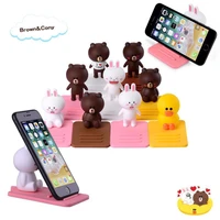 cartoon character silicone doll desktop mobile cell phone holder stand for iphone ipad smartphone desk tablet bracket mini lazy
