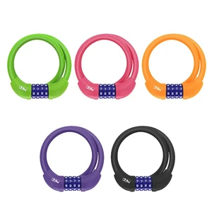 Silicone Bicycle Lock Code Locks Anti-Theft Lock Multi-Color Optional Silicone Locks 12*650Mm Durable Alloy Steel Lock Core