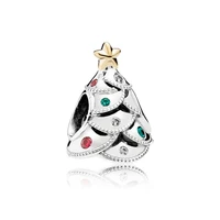 925 sterling silver christmas tree ornaments pendant charm bracelet diy jewelry making for original pandora