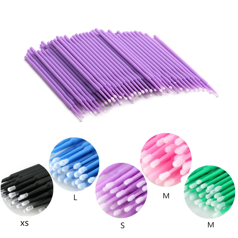 

200PCS Disposable Eyebrow Brushes Mascara Wands Applicator Spoolers Eyelash Curling Comb Makeup Brushes for Eyelash Extensions