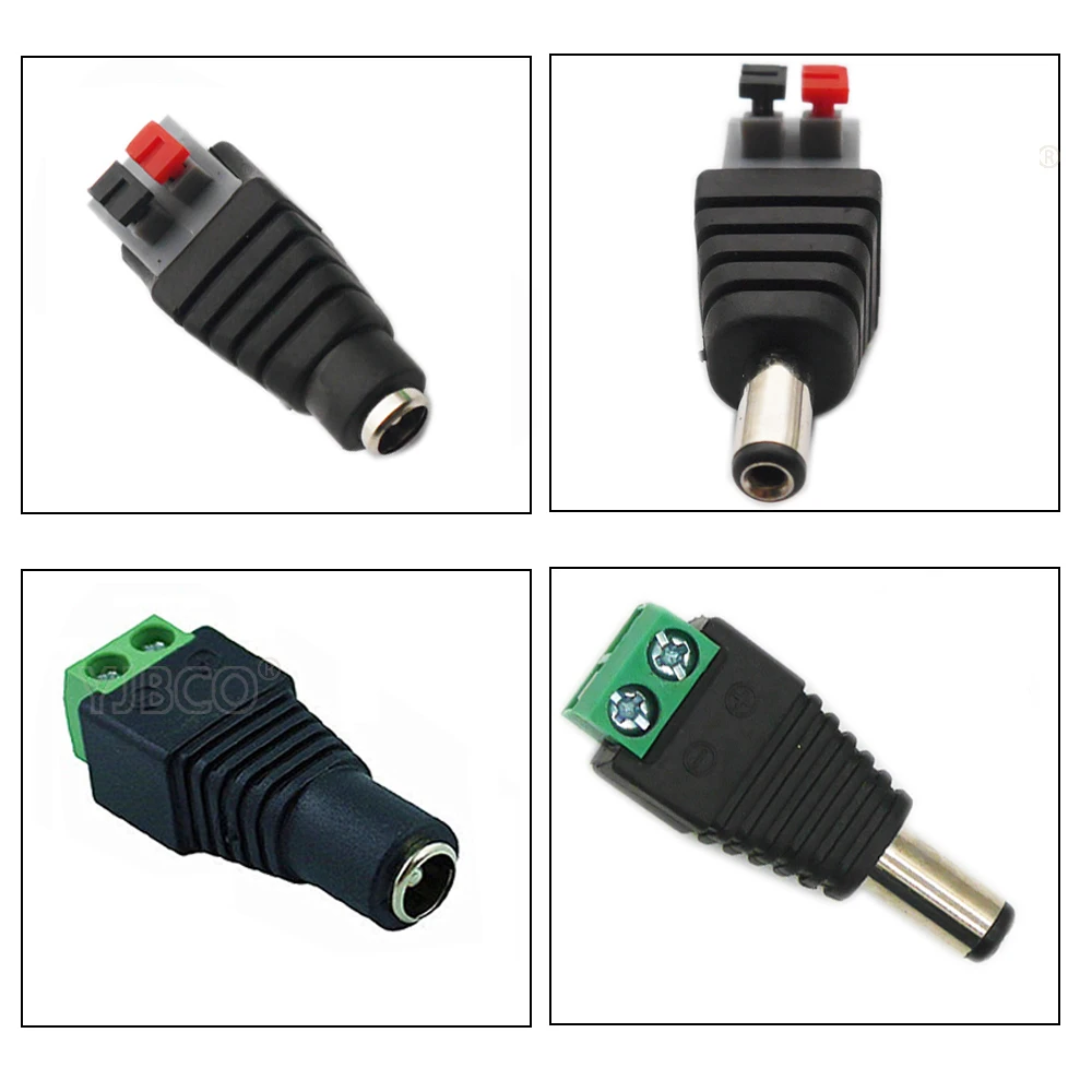 Бесплатная доставка 50/100 шт DC разъем для светодиодной ленты Сварка Светодиодная