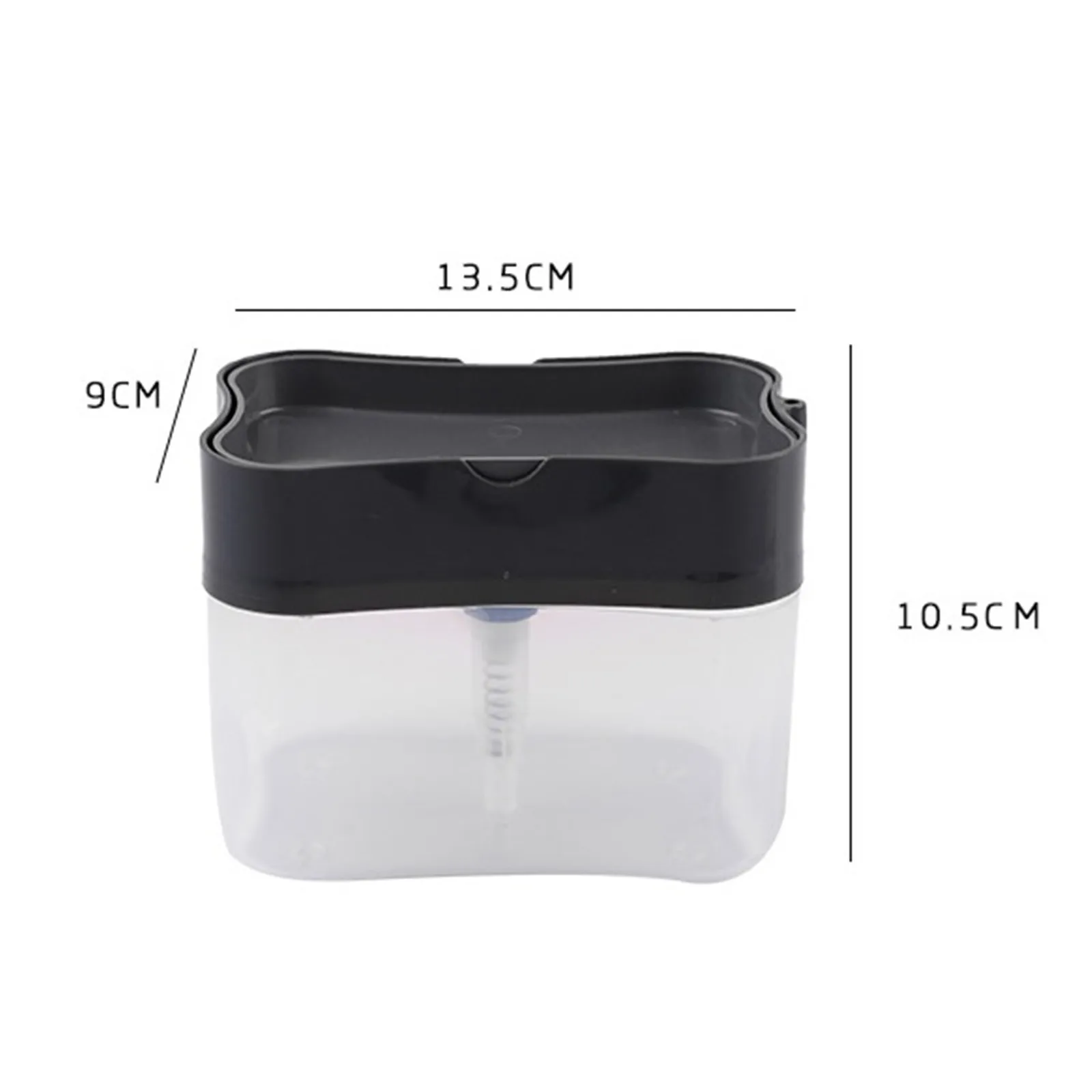 

Press Soap Box Kitchen Automatic Dispenser Detergent And Liquid Box Sponge Brush Detergent Filling Injector Sponge Automatic