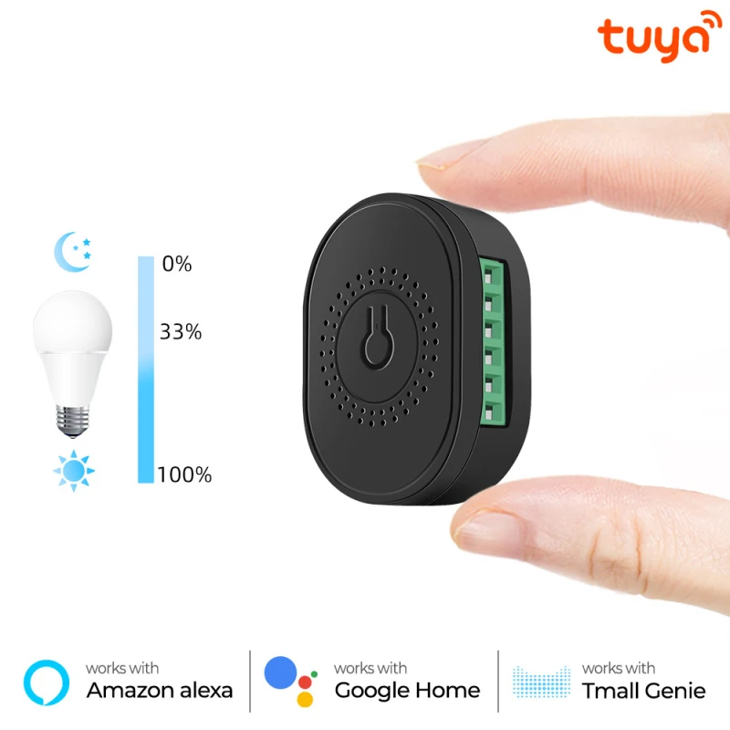

Tuya Wifi Mini DIY Smart Dimming Switch Module Breaker Smart Life APP Remote Control Smart Home Compabile With Alexa Google Home