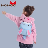 nohoo kids toddler backpacks with safety leash 3d cartoon rabbit children school bags anti lost kids backpack for boys girls