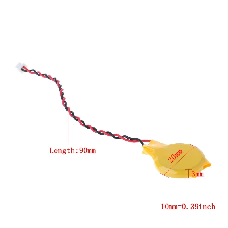 

5pcs Notebook BIOS CMOS battery laptop With adhesive CR2032 2P motherboard wire