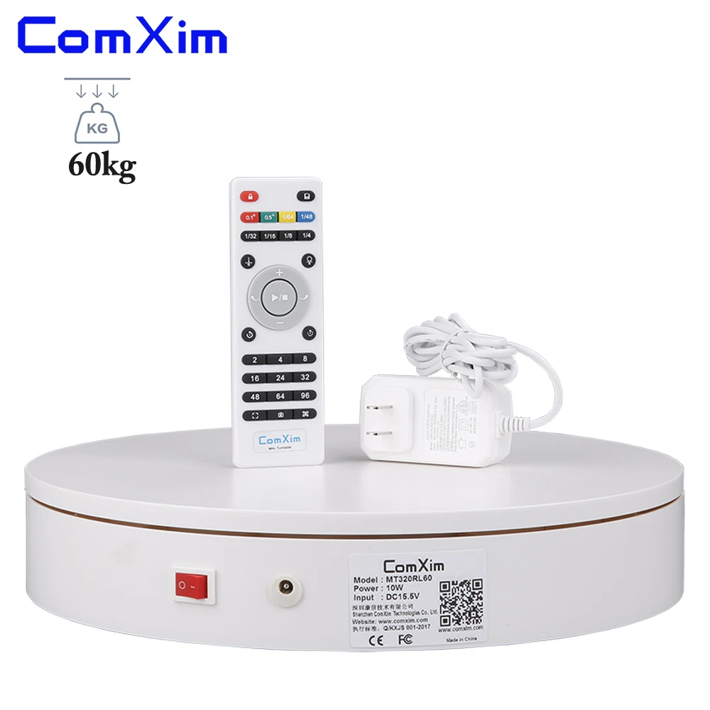 ComXim удаленного Управление Скорость, направление, MT320RL60 32 см 360 градусов фотографии Электрический поворотный, вращающийся проигрыватель, дисплей стенд