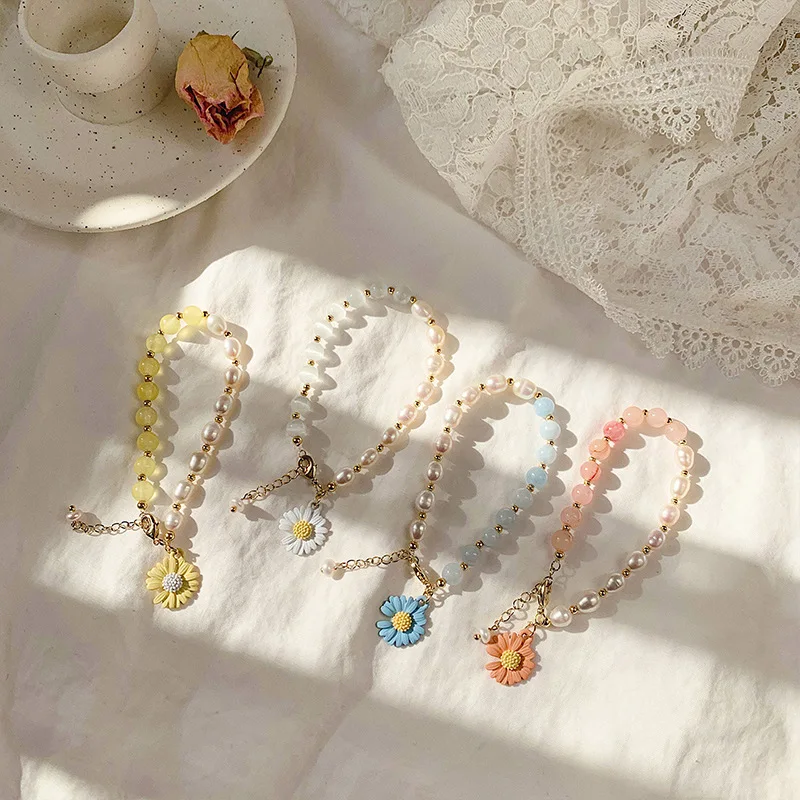Begirl 2020 модная Маргаритка браслет для женщин ручной работы Регулируемый