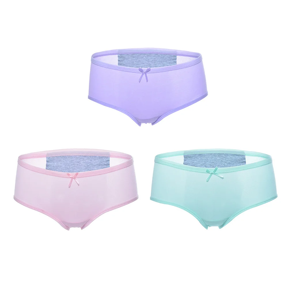 3pcs/Set Leak Proof Menstrual Period Panties Women Underwear Modal Ladies Lengthen Cotton High Waist Female Briefs Dropshipping