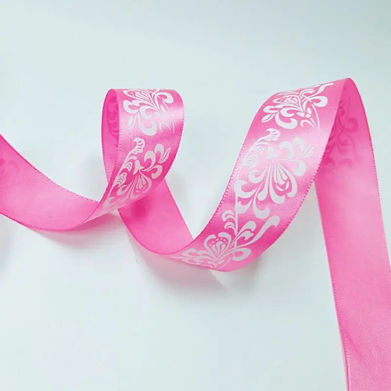fushia 5 yards HL 5 ярдов/6 ярдов 25 мм полиэстер атласные ленты DIY подарочная упаковка изготовления Свадебная Рождество декоративные фурнитура для шитья рюкзак тесьма для шитья швейная фурнитура тесьма для отделки лямки - Цвет: fushia 5 yards
