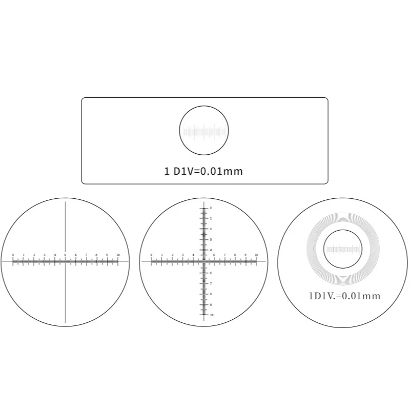 Микроскоп-микрометр калибровочный лист шкала измерения стеклянный 0 05 мм