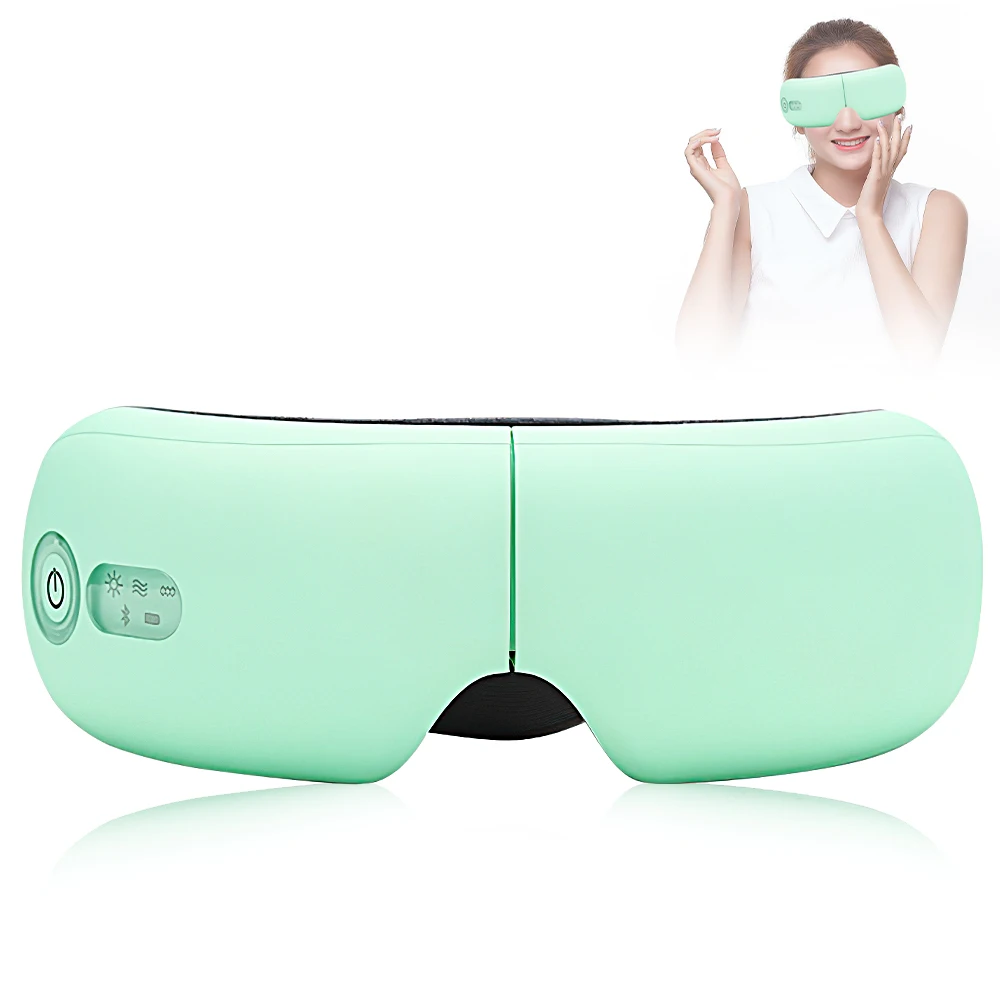 

Support Bluetooth Smart Airbag Vibration Eye Massager Eye Care Instrument Hot Compress Eye Fatigue Massage Glasses