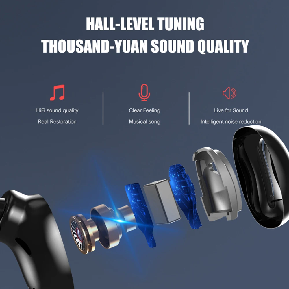 S11 3500 мАч Внешний аккумулятор наушники Bluetooth Беспроводные спортивные наушники TWS игровая гарнитура с микрофоном для IPhone Xiaomi