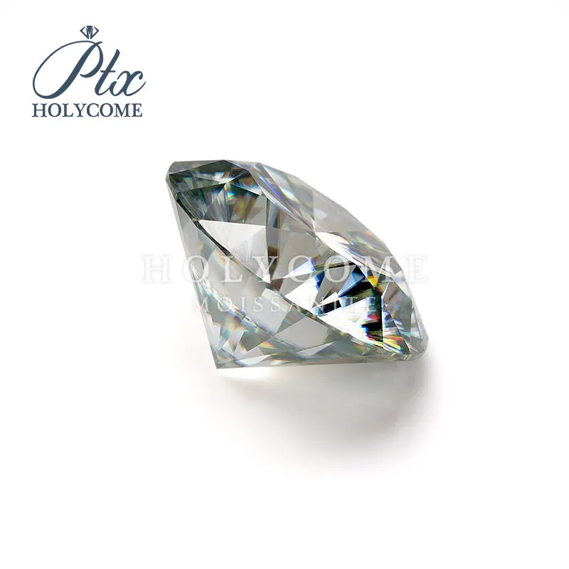 Камни с муассанитом круглой огранки зеленые 13 карат 15 мм|Стразы и драгоценные