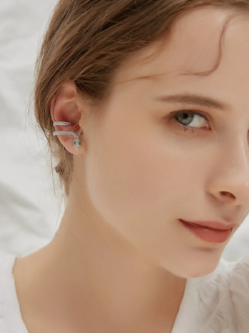 

Stainless Steel Loveliness Ear Clip Snake Earrings Pet Cutey Jewelry