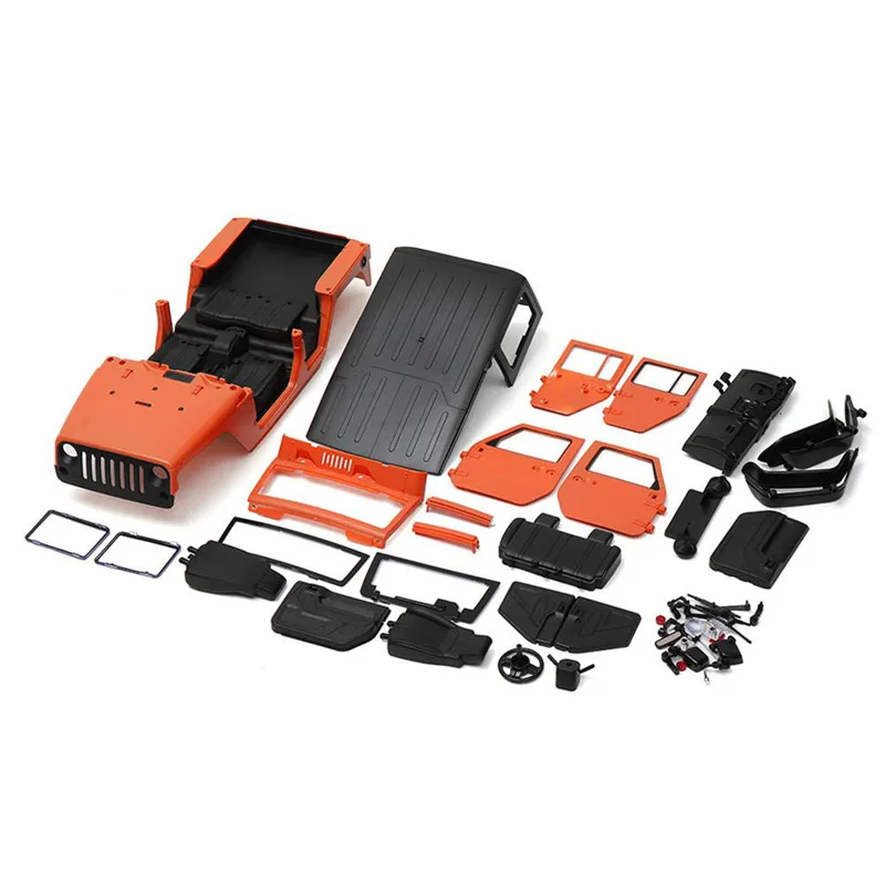 

Unassembled 12.3inch 313mm Wheelbase Body Car Shell Kit for 1/10 RC Crawler Axial SCX10 & SCX10 II 90046 90047 Jeep Wrangler