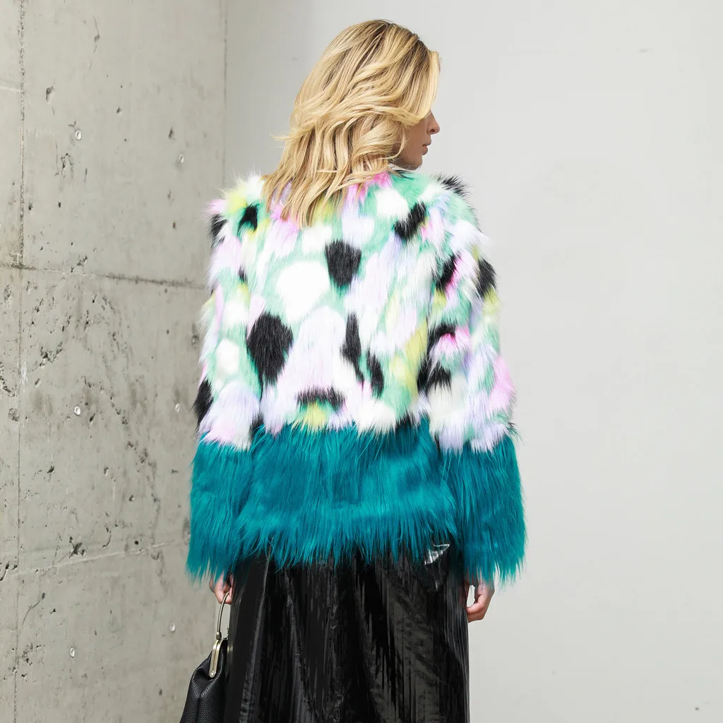 Новое пальто из искусственного меха 2019 зимнее женское модное Бохо верхняя одежда