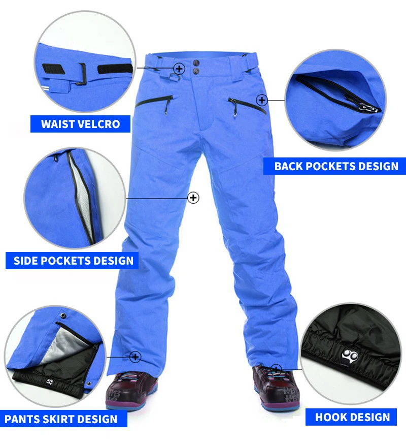 SAENSHING/зимние штаны для сноуборда мужские утепленные лыжные зимние брюки теплые