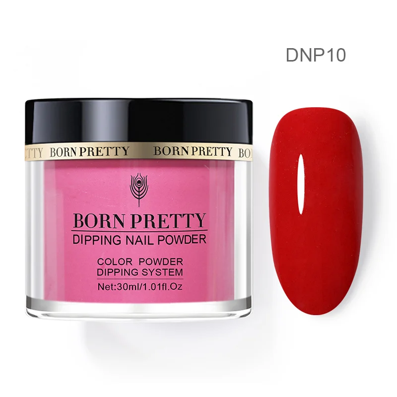 BP-DNP10 BORN PRETTY 30 мл без лечения окунания порошок для ногтей натуральный сухой длительный французский Пигмент Блеск пыль украшения ногтей - Цвет: BP-DNP10