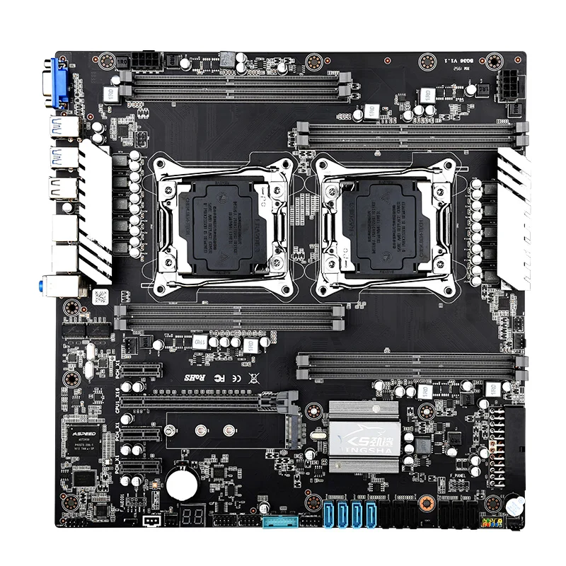 Bestellen JINGSHA X99 Dual Chipset CPU Motherboard LGA 2011V3 V4 Unterstützung 8 Kanal DDR4 Bis Zu 256GB Dual Gigabit Ethernet VGA USB,SATA 3,0