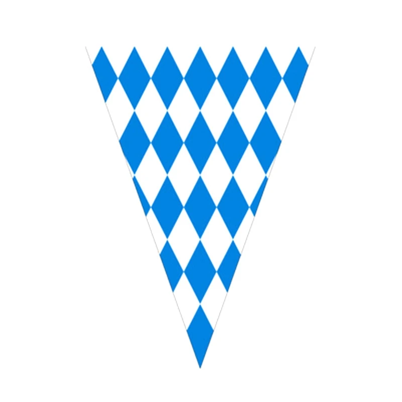 2 шт. Октоберфест Баварская синяя белая фотография 20 боковых шнурков флаг