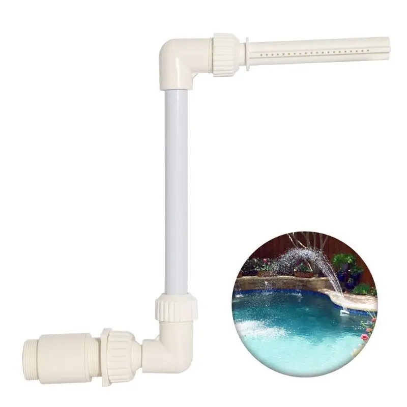 

Removable Pool View Fountain Stand Waterfall Spray Pool SPA Parts Fits Threaded Return Fittings Accessories