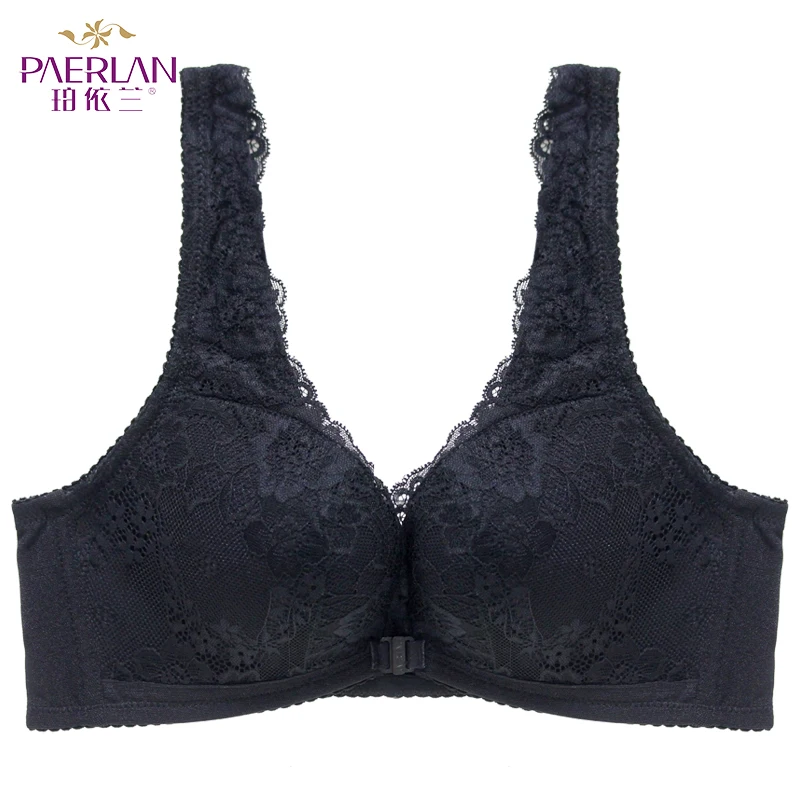 

Lace Front Buckle Bra Comfort Underwear Female Gather Adjustable Bra No Steel Ring Bra Plus Size Lingere Bralette Women Bra