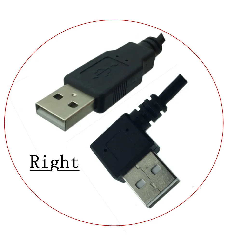 Переходник с USB папа на 90 градусов Удлинительный кабель-переходник