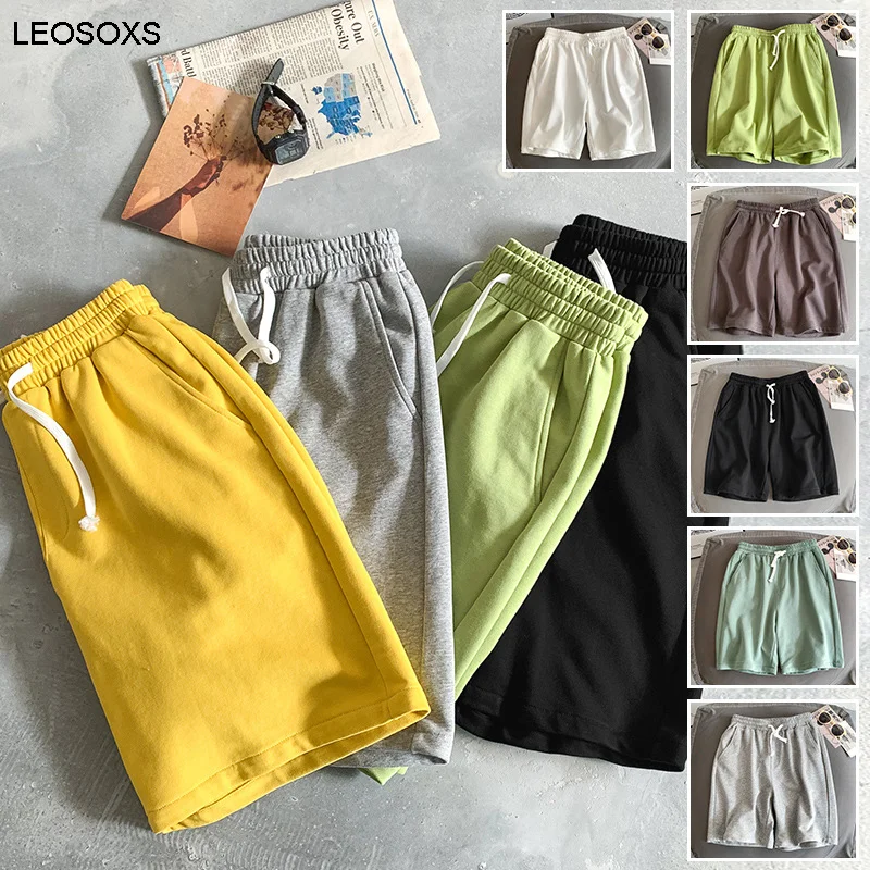 

Shorts Men's Summer Casual Solid Color Men's Shorts Trend Five-point Pants Loose Sports Beach Breathable Comfortable Pants