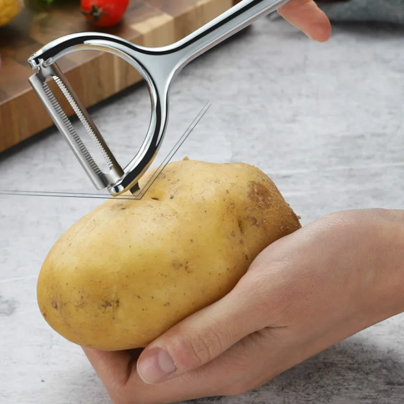 Новинка Овощечистка из нержавеющей стали семейные кухонные инструменты цветной