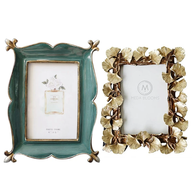 2 шт. Новая смола ретро фоторамка рамка для фотографии дома украшения черно