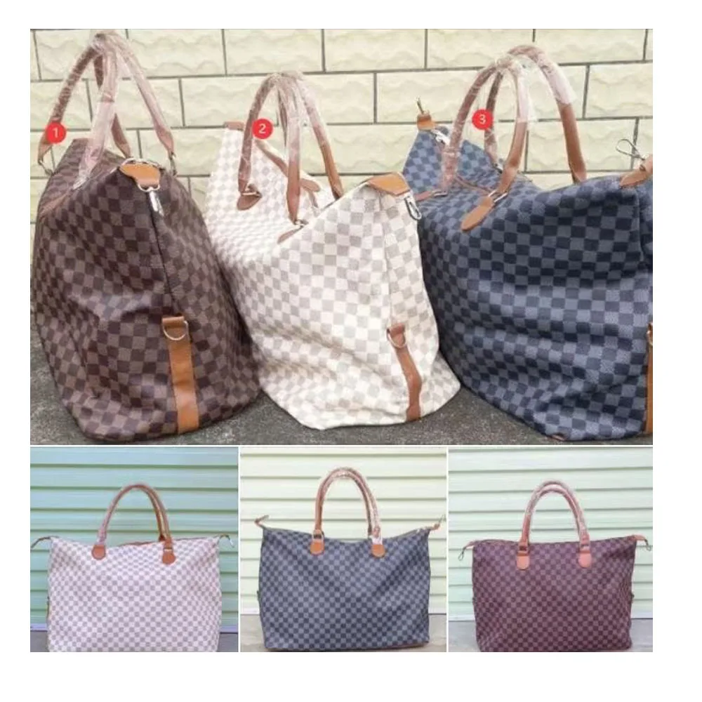 

2021 Tassel Tote Leopard Cow Cowhide Printed Weekender Bag Large Duffle Stitching Color Bag Travel Tote Overnight With Strap Zip