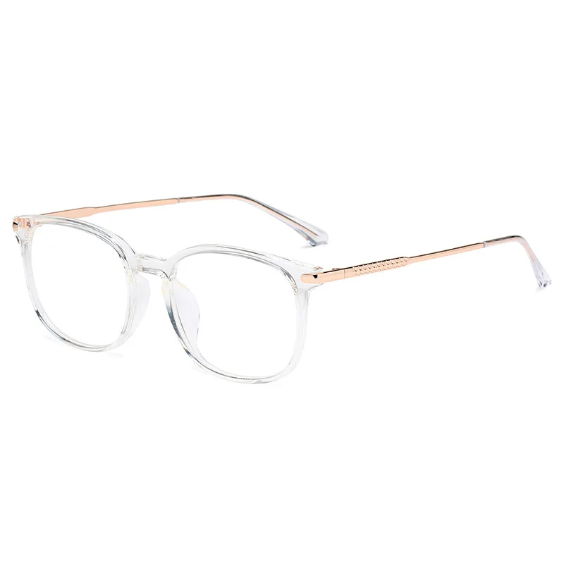 

2021 new trend metal art glasses simple frame retro flat mirror can be equipped with myopia glasses frame.