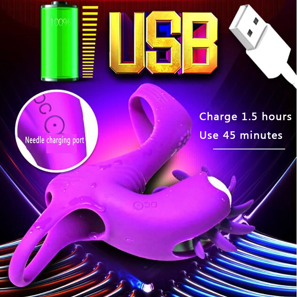 Кольцо для пениса секс игрушки вибрирующее кольцо на пенис вибро замок Прыгун