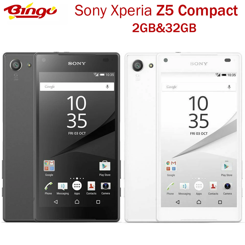 Sony Xperia Z5 Compact Оригинальный разблокированный GSM 3G и 4G Android мобильный телефон