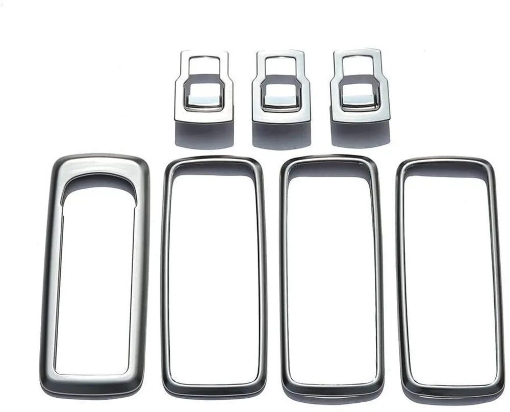 

Car Window Lift Button Cover Trim For Land Rover Discovery 4 LR4 2009-2017 Interior Decoration Stickers Styling 7Pcs/set