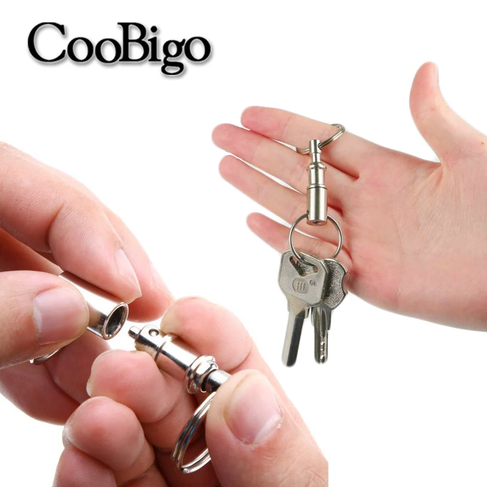 1 шт. Сталь хромированный отсоединяющийся для брелоки Съемный брелок защелкой