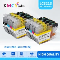 kmcyinks compatible ink cartridge lc3211 lc3213 for brother dcp j772dw dcp j774dw mfc j890dw mfc j895dw printer free shipping