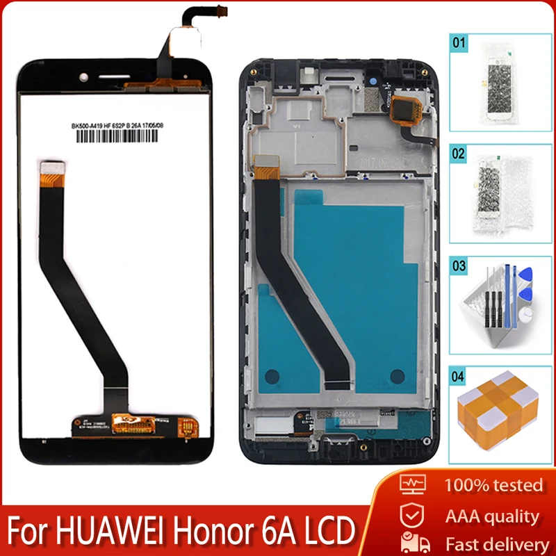 С рамкой для Huawei Honor 6a DLI L22 L01TL20 AL10 ЖК дисплей сенсорный экран 5 0 ''дигитайзер