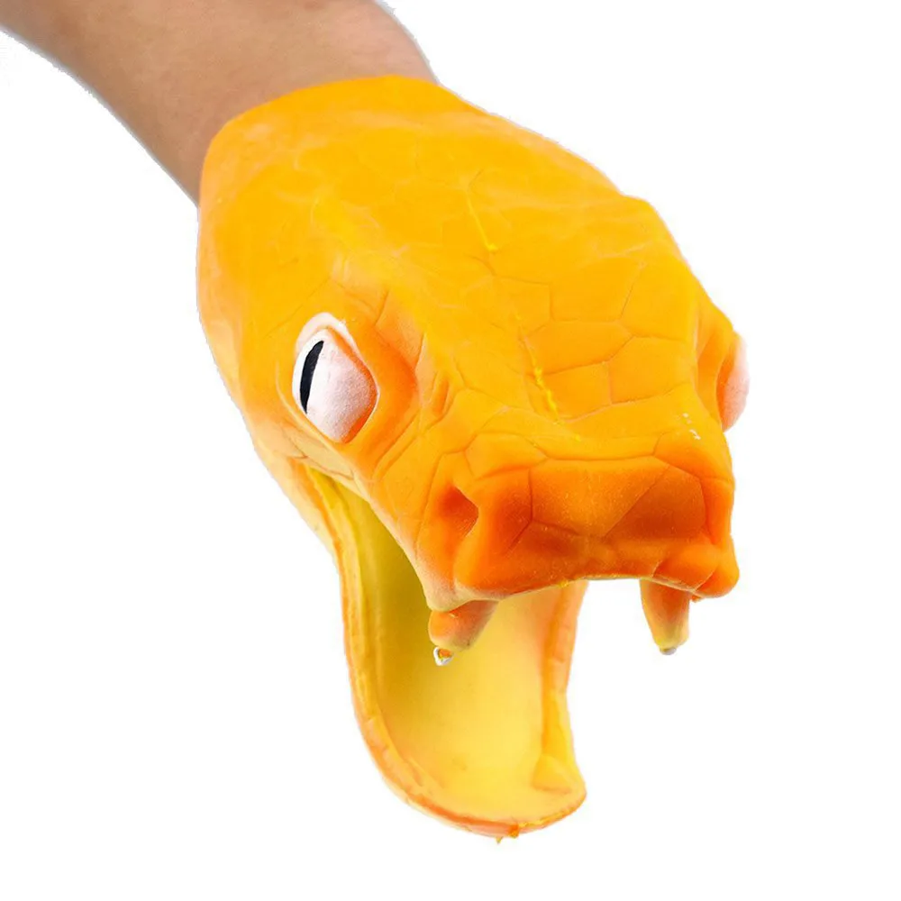 Кобра животные ручная кукла детские игрушки силикагель пародия реквизит 2 шт.