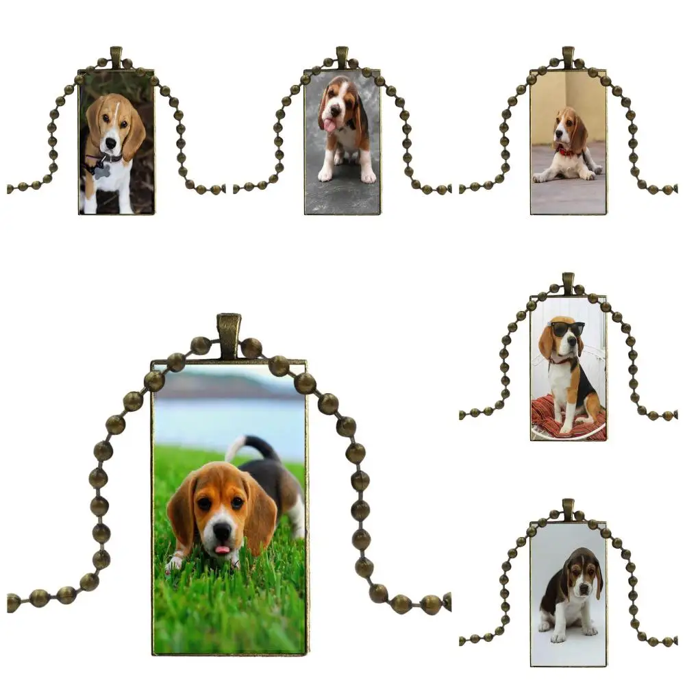 Собака породы Бигль Щенок любовь для женщин Рождественский подарок стеклянный