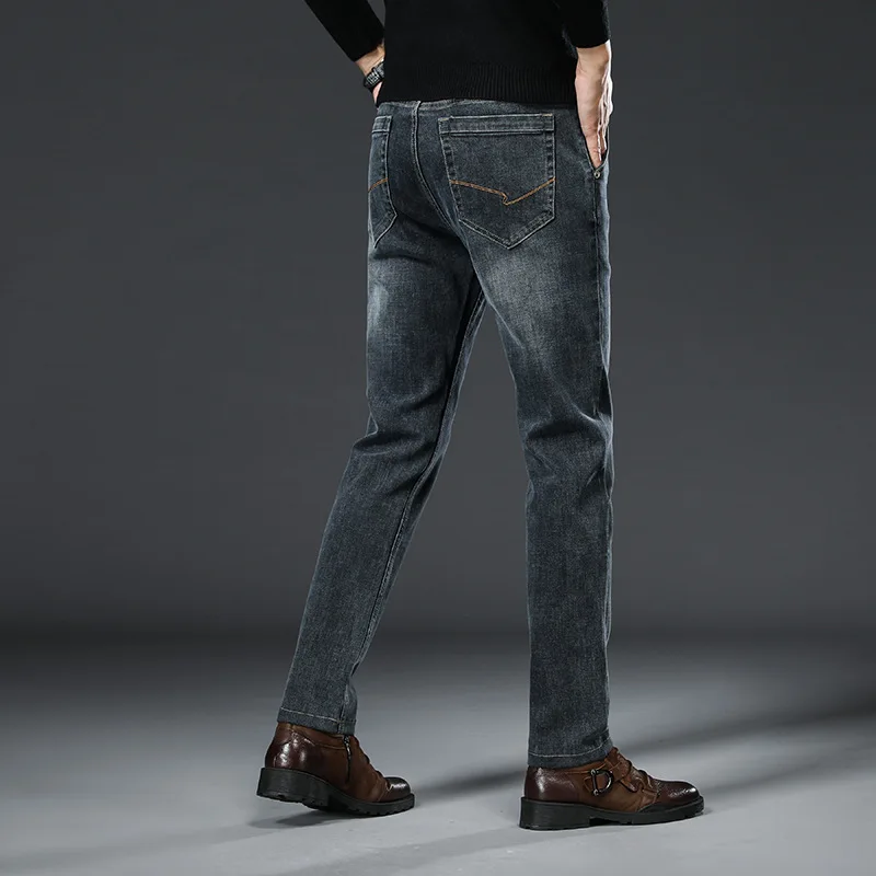 

Мужские джинсы прямого покроя, черные, синие, классические, винтажные джинсы, мужские брюки