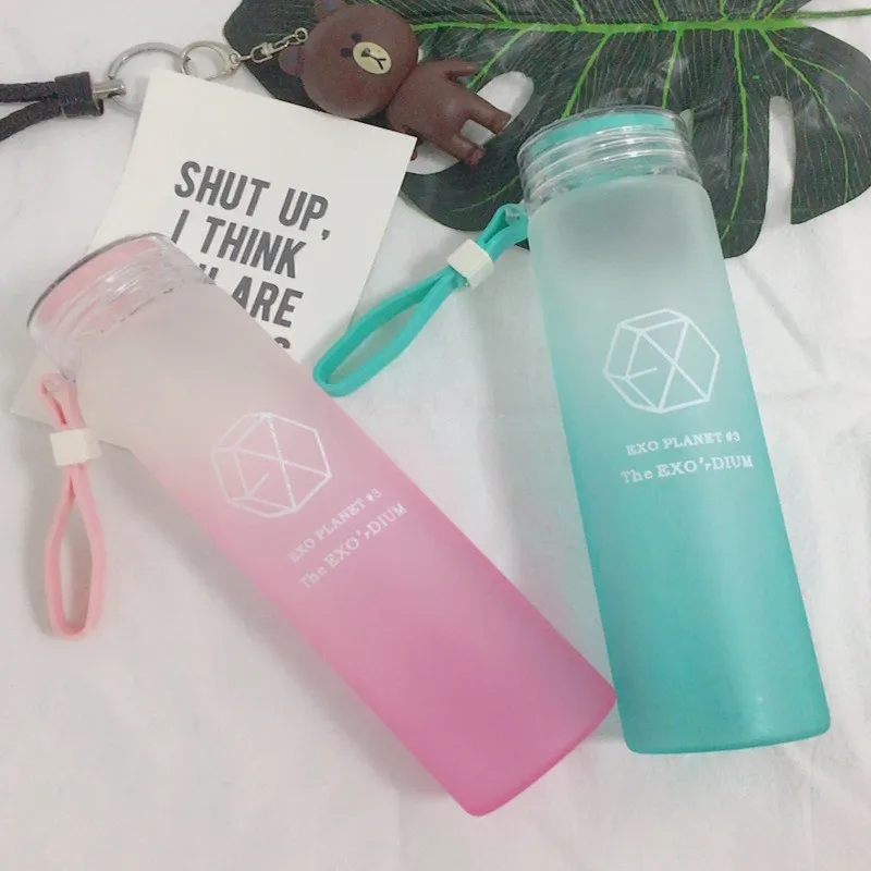301 400 мл кружка из матового стекла EXO XIUMIN Sehun стеклянный выстрел градиентные цвета