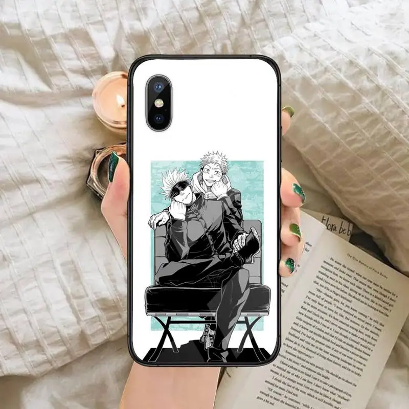 

Jujutsu Kaisen Satoru Gojo Comics Phone Cases Tempered glass For iphone 6 6S 7 8 plus X XS XR 11 12 mini PRO MAX