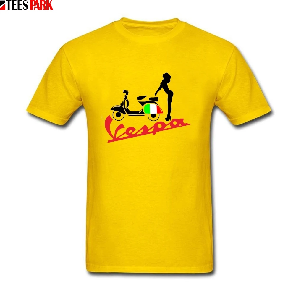 Крутые футболки для парней Vespa винтажный стиль белая футболка 3D низкая цена