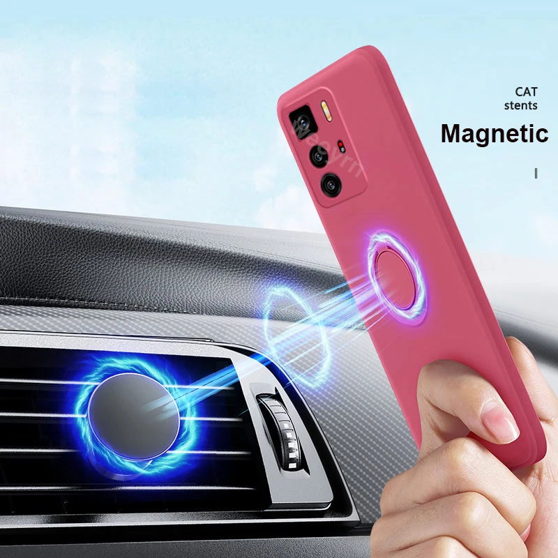 Poco M3 PocoM3 Pro Case Original Liquid Silicone Ring Holder Soft Case For Xiaomi Poco M3 M4 PocoM3 M4 Pro 4G 5G Protector Cover