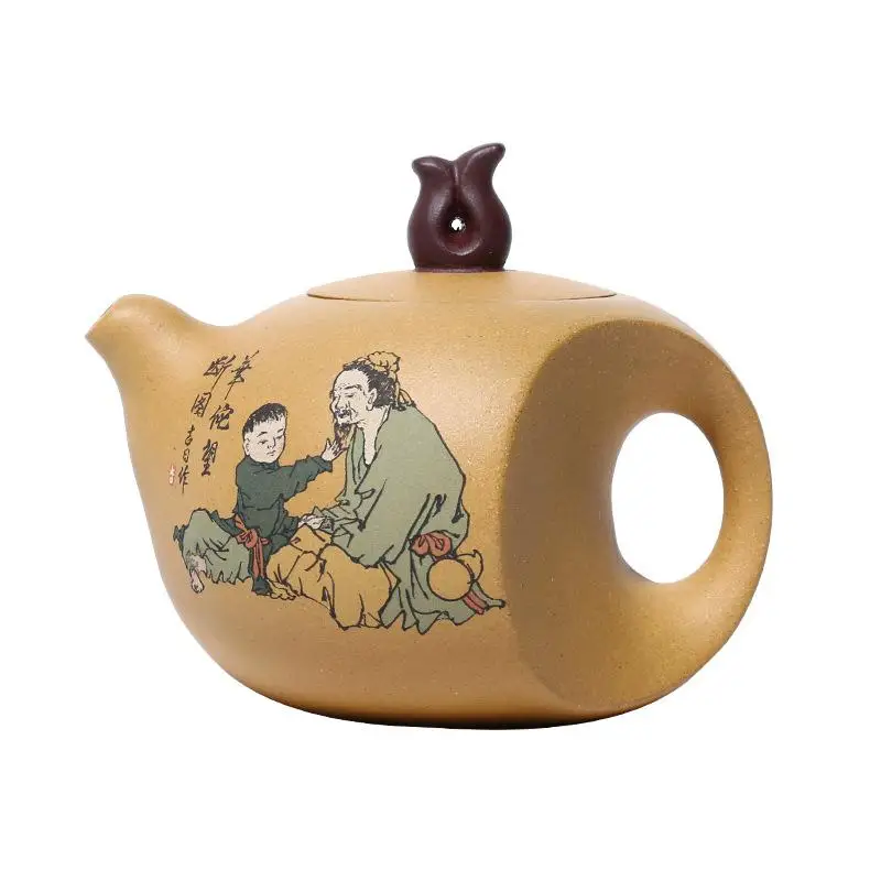 

Китайский чайник с фиолетовым песком, раскрашенный вручную, 200 мл